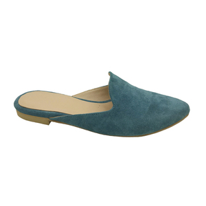 MARGO SHOES Mules Δέρμα Καστόρι Μπλέ Ράφ - 3