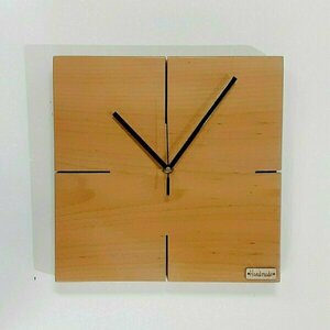 Ξύλινο ρολόι τοίχου ''Lines''-διαστάσεις 29χ29χ2 εκ. - ξύλο, τοίχου