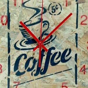 Ξύλινο ρολόι τοίχου ''Coffee''-διαστάσεις 29χ29χ2 εκ. - ξύλο, τοίχου - 2