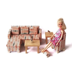 Classic Living Room Set Scale 1:6 (size barbie) - 4