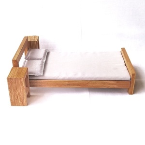 Modern Wooden dooble bed scale 1:6 (size barbie) - 2