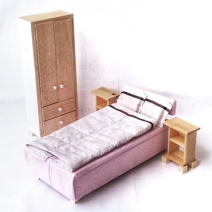 Soft dooble bed scale 1:6 (size barbie) - 2