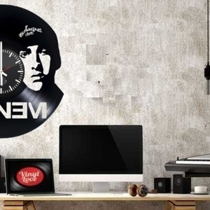 Eminem Vinyl Wall Clock Marshall Mathers Wall Clock - τοίχου, βινύλιο, επιτραπέζια - 2