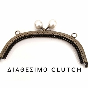 Βελούδινη clutch τσάντα -Η μονόχρωμη αριστοκρατία- - ύφασμα, ώμου, βελούδο, δερματίνη - 4