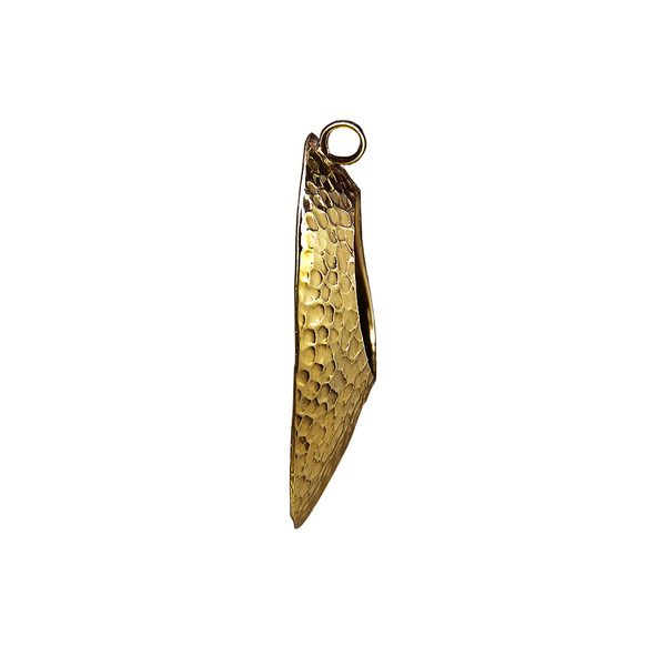 Χειροποίητο μενταγιόν χρυσόχρωμο οβάλ σχήματος - ορείχαλκος, σφυρήλατο, κρεμαστά, faux bijoux, μενταγιόν - 3