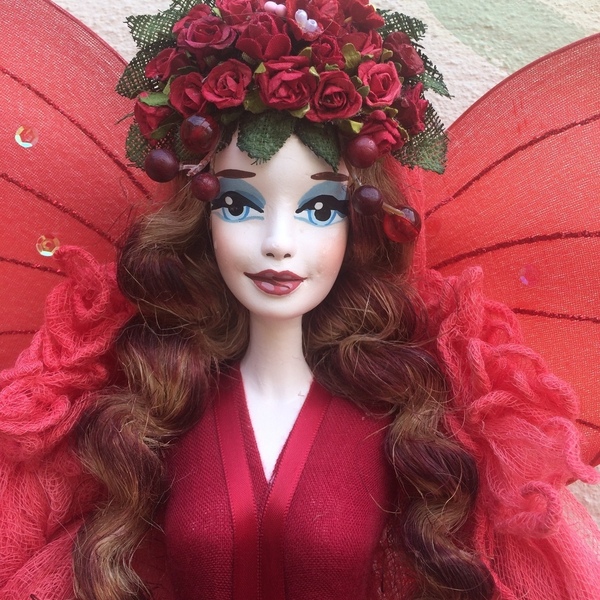 Διακοσμητική Κούκλα "Νεράιδα" ύψος 110 εκ - ύφασμα, διακόσμηση, διακοσμητικά, διακόσμηση σαλονιού, κούκλες - 3