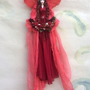 Διακοσμητική Κούκλα "Νεράιδα" ύψος 110 εκ - ύφασμα, διακόσμηση, διακοσμητικά, διακόσμηση σαλονιού, κούκλες - 5