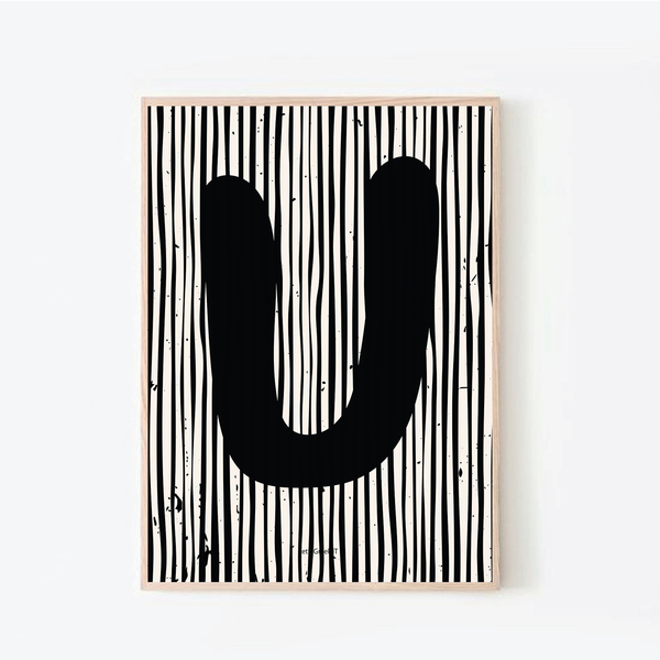 21x30cm abstract αφίσα black χωρίς κάδρο - αφίσες, minimal