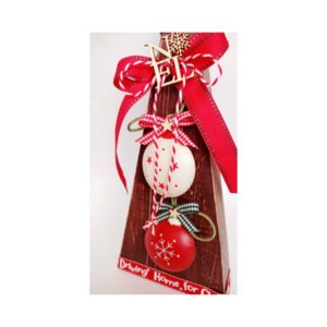 Χριστουγεννιάτικο διακοσμητικό ξύλινο δέντρο 25*12*3εκ.παχος - ξύλο, χριστουγεννιάτικα δώρα, γούρια, δέντρο - 2