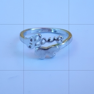 Silver love ring! - επάργυρα, μικρά, boho, αυξομειούμενα, φθηνά