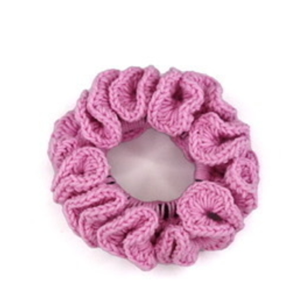 Scrunchie Ροζ Matte - λαστιχάκια μαλλιών