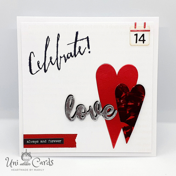 Κάρτα Αγίου Βαλεντίνου - Κόκκινες καρδιές - καρδιά, romantic, κάρτα ευχών, αγ. βαλεντίνου, ευχετήριες κάρτες - 3