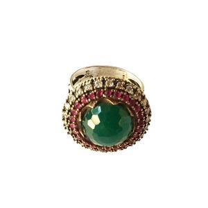 Vintage ασημένιο δαχτυλίδι με φυσικές πέτρες - ασήμι, ημιπολύτιμες πέτρες, ασήμι 925, σταθερά, μεγάλα