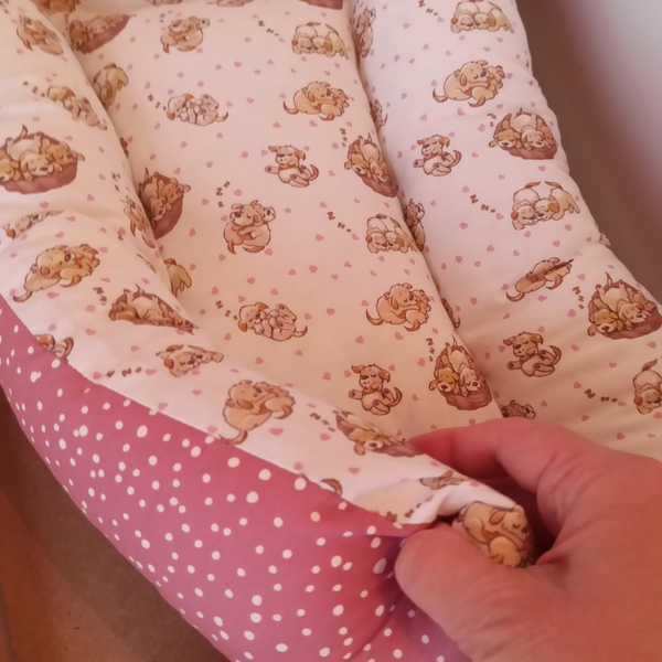 Ξύλινο κρεβατάκι με στρώμα για μικρά ζώα puppies - μαξιλάρια - 2
