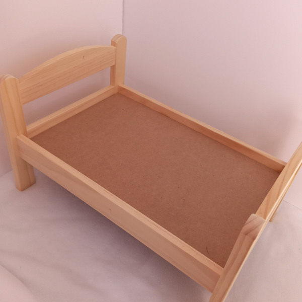 Ξύλινο κρεβατάκι με στρώμα για μικρά ζώα love - μαξιλάρια - 3