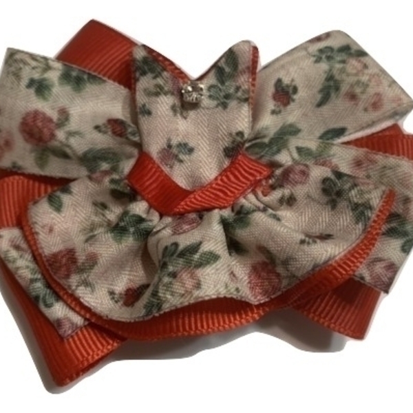 Vintage bow - φιόγκος, κορίτσι, δώρο, αξεσουάρ μαλλιών