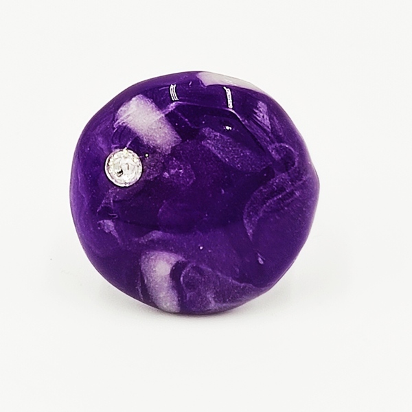 Purple diamond - γυαλί, πηλός, μεγάλα, αυξομειούμενα, φθηνά
