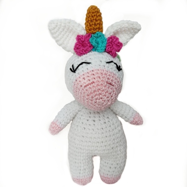 Amigurumi unicorn μονόκερος πλεκτός χειροποίητο - ΕΙΡΉΝΗ - crochet, λούτρινα, amigurumi, δώρα για μωρά