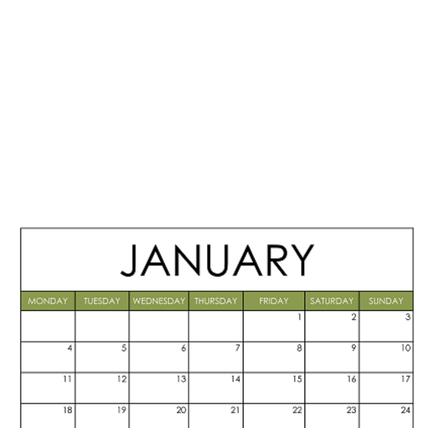 Μηνιαίο Ημερολόγιο στα Αγγλικά - Monthly Calendar 2021 ΕΝ - 4