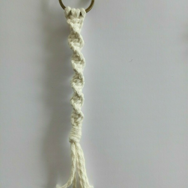 Macrame μπρελοκ - μπομπονιερα Μ5 - γιορτή, δώρα γενεθλίων, πλεκτά, δώρα για γυναίκες - 2