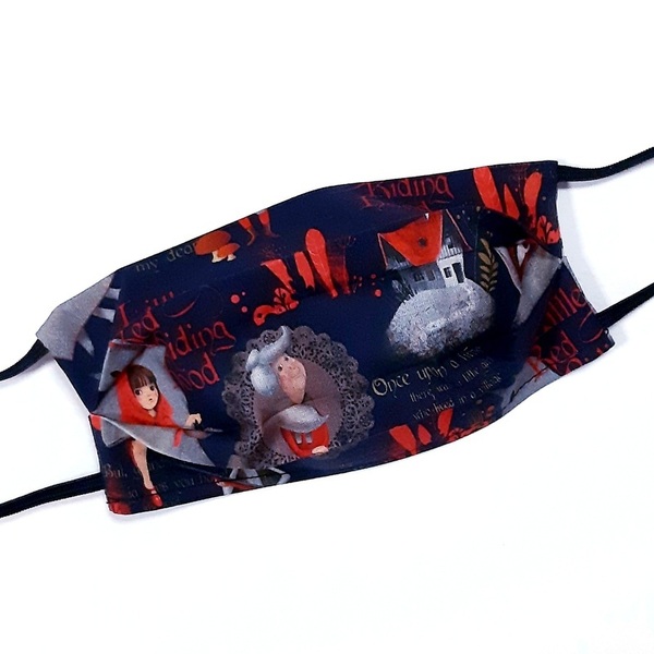Μάσκα προσώπου πολλαπλών χρήσεων 'κοκκινοσκουφίτσα' - κορίτσι, μάσκα προσώπου, παιδικές μάσκες, με φίλτρο