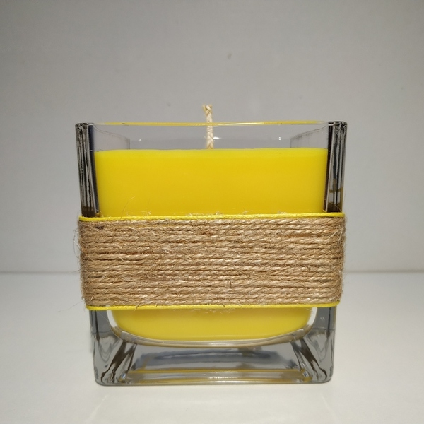 Αρωματικό χειροποίητο κερί σε γυάλινο βάζο - αρωματικά κεριά - 2