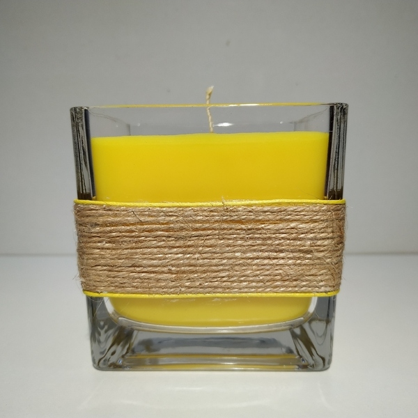 Αρωματικό χειροποίητο κερί σε γυάλινο βάζο - αρωματικά κεριά - 3