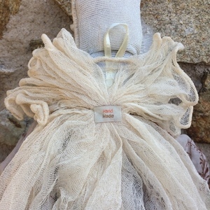 Διακοσμητική Κούκλα "Λευκή Μάγισσα" ύψος 90 εκ. - ύφασμα, διακόσμηση, διακοσμητικά, διακόσμηση σαλονιού, κούκλες - 4