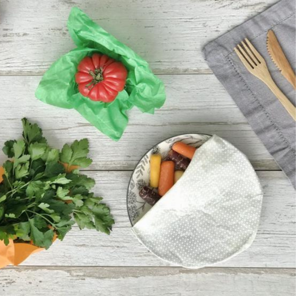 Κερομάντηλο, Beeswax Wrap Εco Love Σετ 3 τμχ - οργάνωση & αποθήκευση, ύφασμα - 4