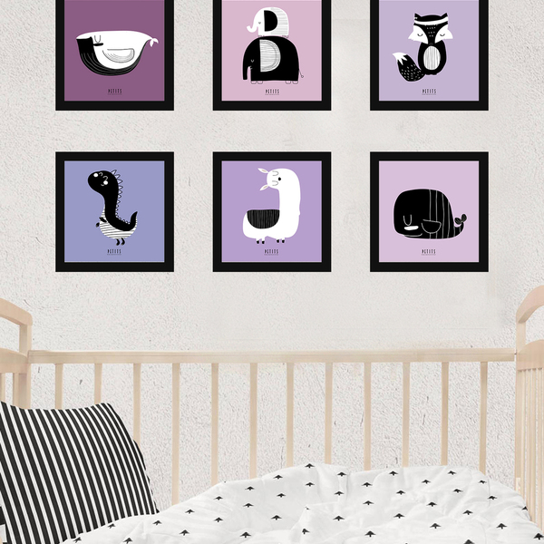 παιδικό αφισάκι με ζωάκια | 32x32 - αφίσες, ζωάκια - 2