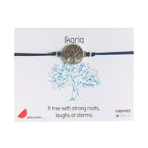 Ικαρία - Βραχιόλι με δέντρο ζωής - μακραμέ, boho, χεριού, αυξομειούμενα