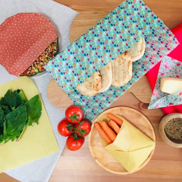Κερομάντηλο, Beeswax Wrap Naturale Σετ 3 τμχ - οργάνωση & αποθήκευση, ύφασμα, δώρο - 3