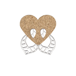 Ear Jacket Σκουλαρίκια "Leaves" - ορείχαλκος, επάργυρα, φύλλο, μικρά - 2
