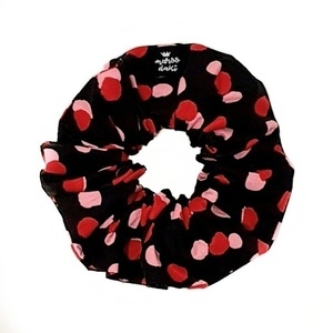 Scrunchie λαστιχάκι μαλλιών #redpinkdots - γυναικεία, κορίτσι, για τα μαλλιά, λαστιχάκια μαλλιών