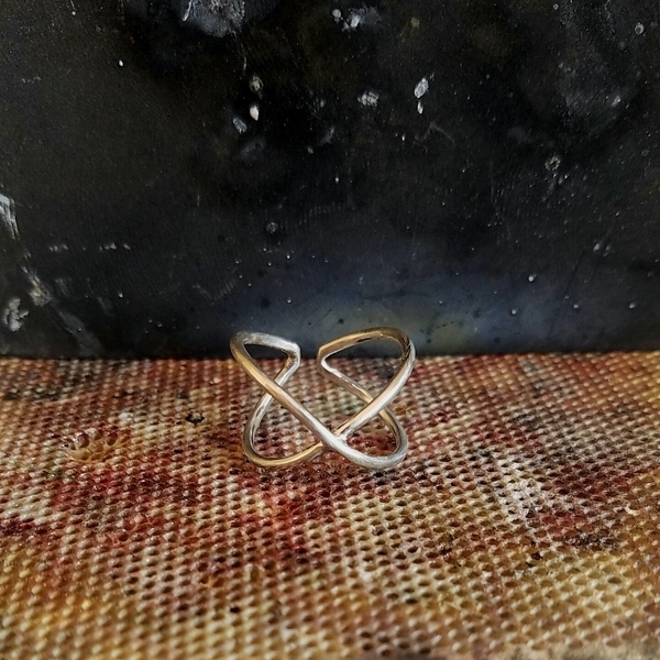 X Ring | Δαχτυλίδι από ανακυκλωμένο ασήμι 925 - ασήμι 925, minimal, μικρά, boho, αυξομειούμενα - 4