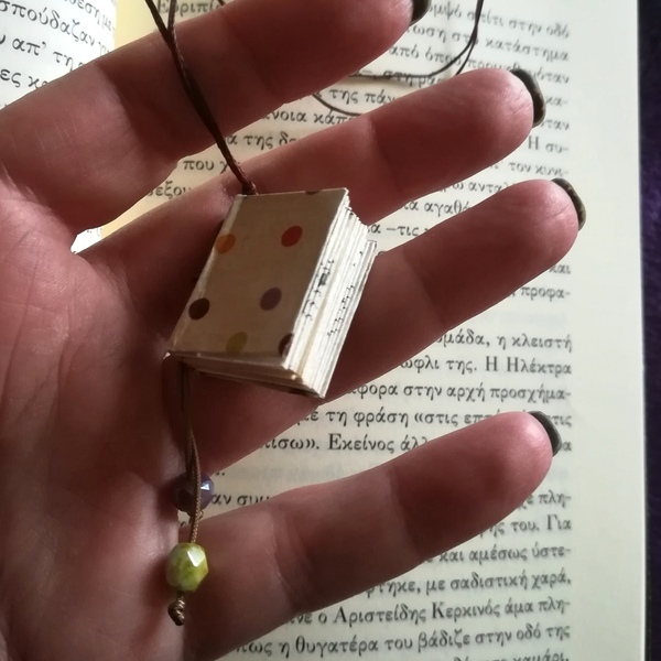 Mini book, Play - μακριά, faux bijoux - 3