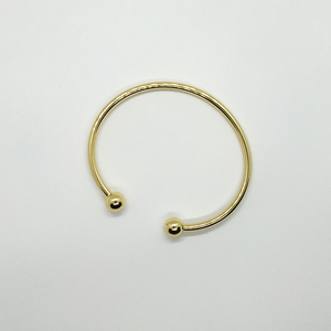 Cuff Bracelet - Μεταλλική μπρούντζινη χειροπέδα σε χρυσή απόχρωση - μπρούντζος, σταθερά, χεριού, χειροπέδες, φαρδιά - 2