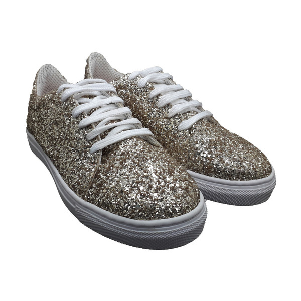 SNEAKERS GLITTER ΧΡΥΣΟ ΚΩΔ: 215009-GL-GL - γκλίτερ