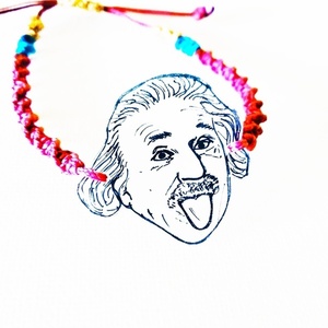 Αϊνστάιν βραχιόλι Ζωγραφιστό και Χειροποίητο - ζωγραφισμένα στο χέρι, plexi glass, δώρα για δασκάλες, μαρτάκια, χεριού