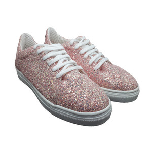 SNEAKERS GLITTER ΡΟΖ ΚΩΔ: 215009-GL-PN - γκλίτερ