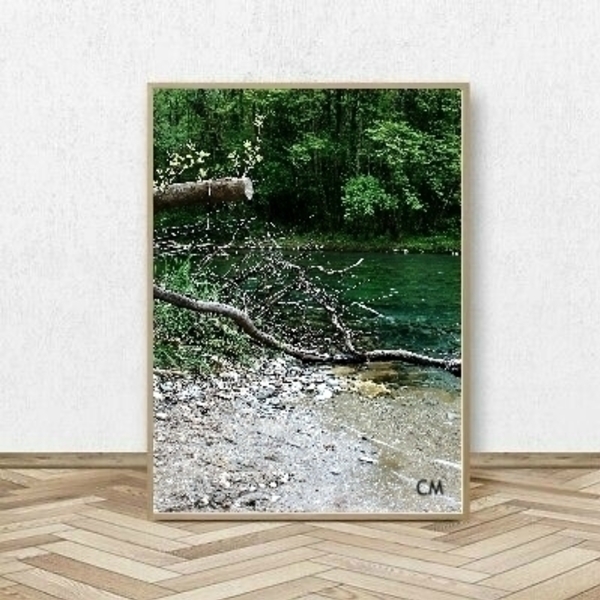 Φωτογραφία River Voidomatis διαστάσεις 25Χ40cm matt φινίρισμα - πίνακες & κάδρα, διακόσμηση, καλλιτεχνική φωτογραφία