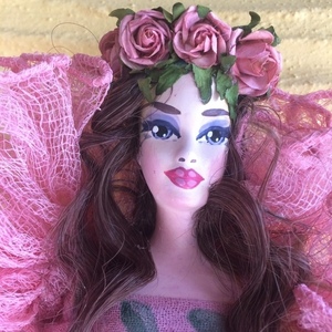 Διακοσμητική Κούκλα "Fairy DFSN" ύψος 60 εκ. σε χρώμα ροζ και φούξια - δώρο, διακόσμηση, διακοσμητικά, διακόσμηση σαλονιού, κούκλες - 2