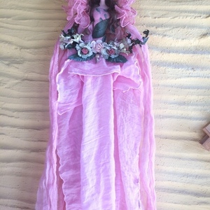 Διακοσμητική Κούκλα "Fairy DFSN" ύψος 60 εκ. σε χρώμα ροζ και φούξια - δώρο, διακόσμηση, διακοσμητικά, διακόσμηση σαλονιού, κούκλες - 3