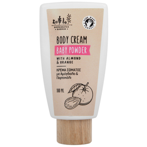 Κρέμα Σώματος "Baby Powder" με αμύγδαλο & πορτοκάλι 100ml - vegan friendly