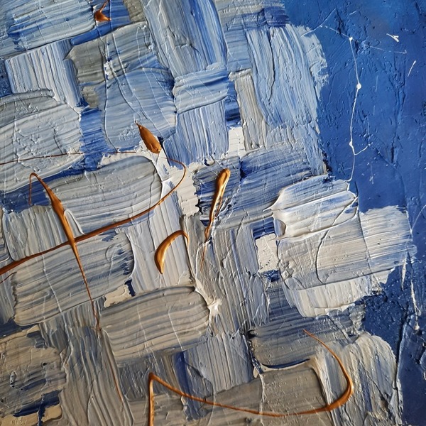 Abstract blue sea - πίνακες & κάδρα, πίνακες ζωγραφικής - 2