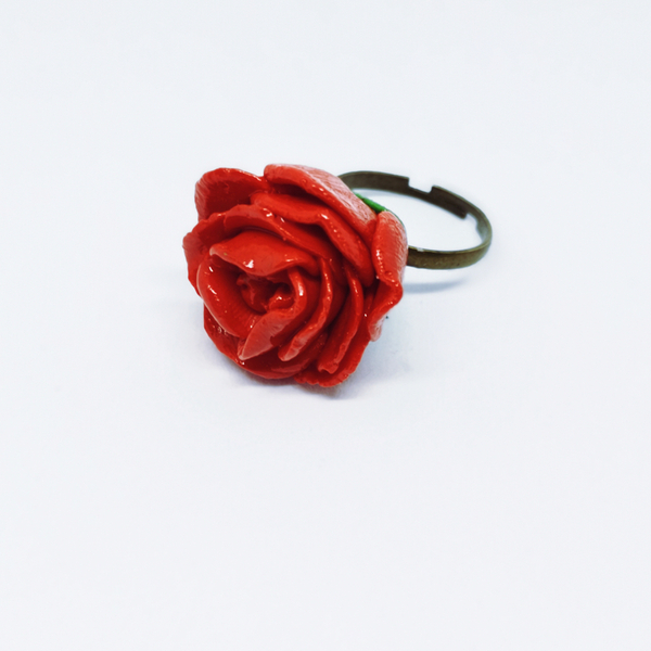 Δαχτυλίδι κόκκινο τριαντάφυλλο antique - τριαντάφυλλο, σε αγαπώ, επέτειος, κούπες & φλυτζάνια, δώρα για γυναίκες - 2