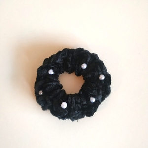 Scrunchy κοκαλάκι μαλλιών με πέρλες - 2
