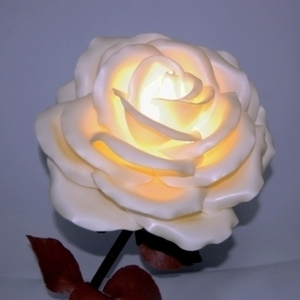 Φωτιστικό πορτατίφ τριαντάφυλλο - πορτατίφ, δώρο, χειροποίητα, δώρα γενεθλίων, διακοσμητικά - 3