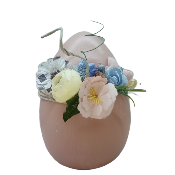 Πασχαλινό αυγό κεραμικό, μη ανοιγόμενο - κορίτσι, διακοσμητικά, πασχαλινά αυγά διακοσμητικά, για παιδιά, πασχαλινά δώρα - 2
