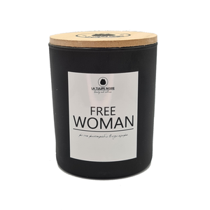 FREE WOMAN 100%Κερί Σόγιας - αρωματικά κεριά